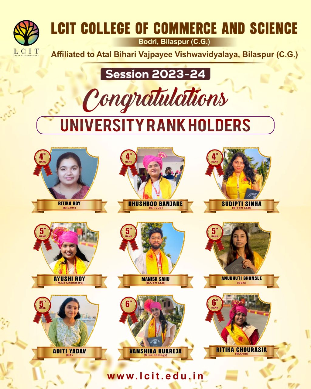 University Rank Holder