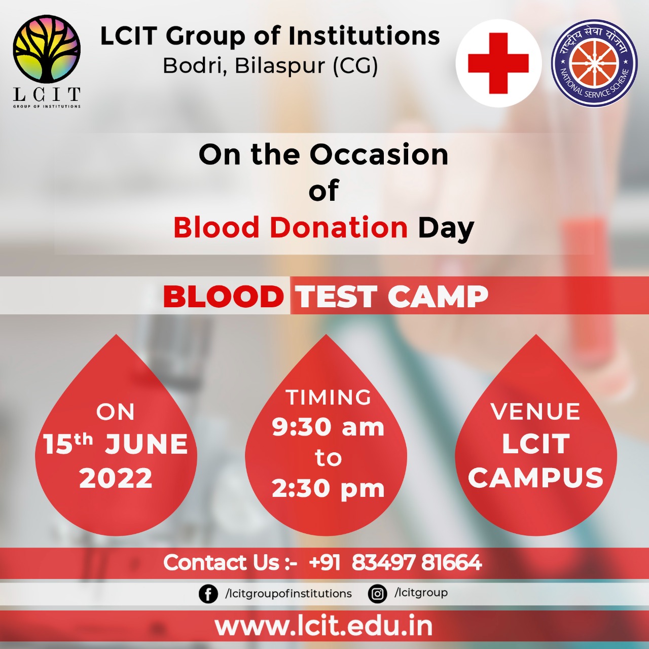 Events Blood Test Camp LCIT Group Of Institutions